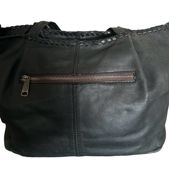 Patricia Nash buttery, soft, black leather handbag- there is no shoulder strap. - Picture 2 of 5